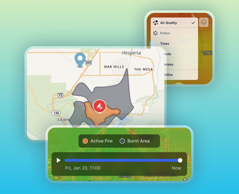 BreezoMeter Web App Various Features